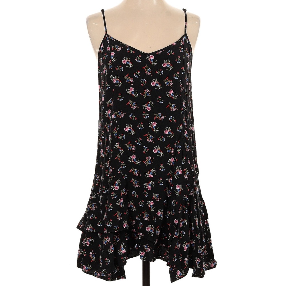 Thakoon Black Floral Mini Dress
